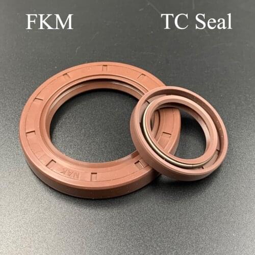 85*110*10/12/13 85x110x10/12/13 Brown Fluoro FKM Fluorine Rubber Spring Double Lip TC Ring Gasket Radial Shaft Skeleton Oil Seal