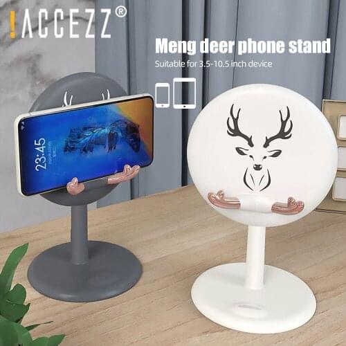 !ACCEZZ Cute Phone Holder Cartoon Stand For iPhone 11 XS Pro Max 7 8 Xiaomi Samsung Universal Holder For iPad Adjustable Bracket