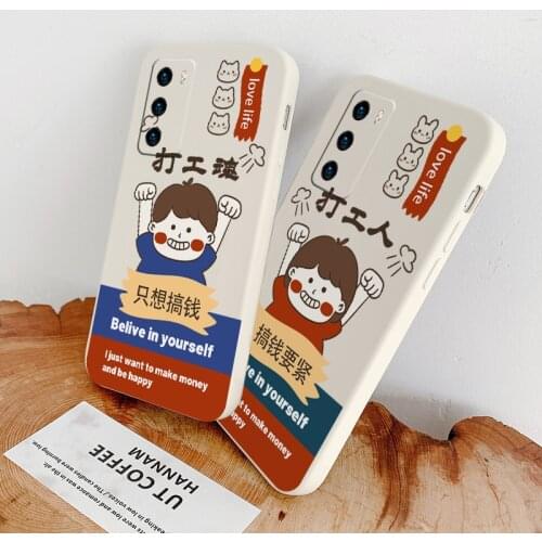 Simple Money Matters Phone Case For Huawei P40 P40Lite P30 P20 Mate 40 40Pro 30 20 Pro Lite P Smart 2021 Y7a Liquid Cover