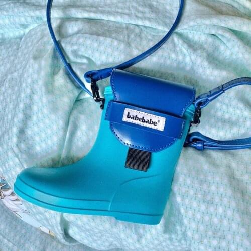 Childrens Shoulder Bag Net Red Personality Childrens Rain Boots Mobile Phone Designer Bag Boy Girl Cute Gift Cartoon Bags