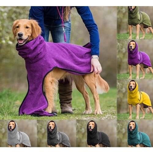 European And American Pet Clothing Fleece Velvet Golden Retriever Dog Thick Warm Clothing Pet Supplies