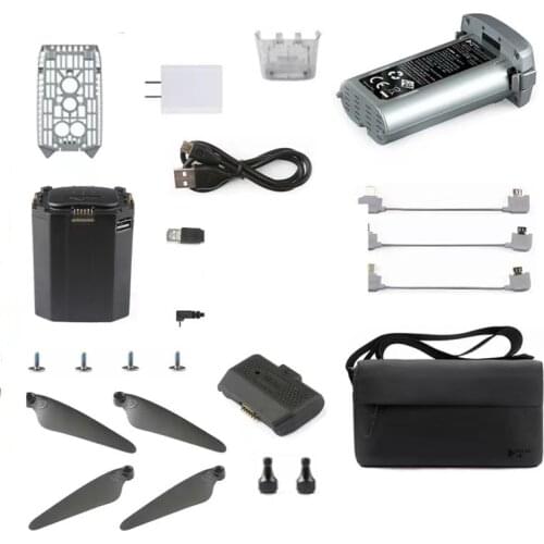 Hubsan Original RC Drone Spare Parts Accessories of Zino Mini Pro Shoulder Bag Blades Charger Propellers Type C Cable