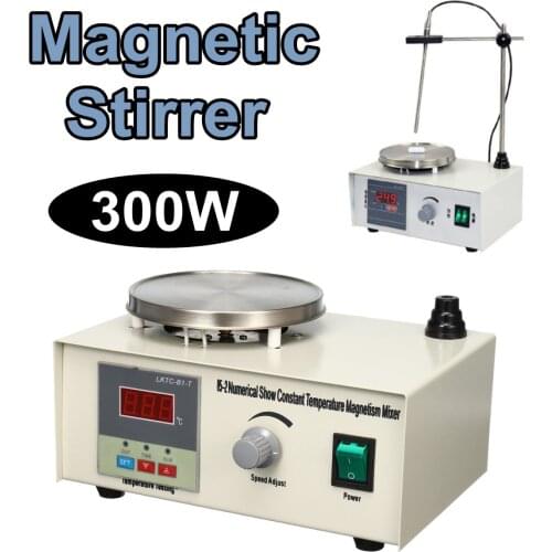 Lab Magnetic Stirrer Heating Plate 220V Digital Display 2200rpm Adjustable Churn Stir Machine Blender Laboratory Stirrer