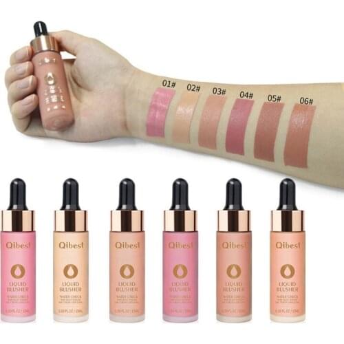 Easy To Color Face Liquid Blush Long-lasting Brighten Waterproof Liquid Blusher Face Makeup
