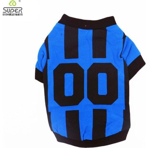 Summer cotton pet dog cloth sport puppy dog vest for small dog sport basketball foodball t shirt for dog