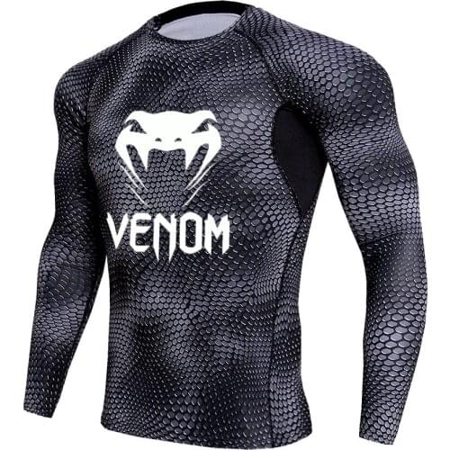 Men Compression Running T Shirt Fitness Tight Long Sleeve Sport tshirt Training Jogging Shirts Gym Sportswear Quick Dry rashgard