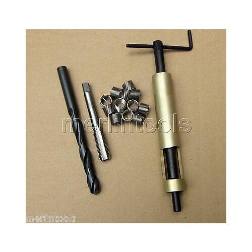 M12 x 1.25 Thread Repair Kit Tap and Drill bit coil Insert Insertion tool