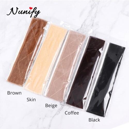 Nunify Lace Parting High Quality Hand Made Wig Grip Band For Holding Your Wig Hat Or Scarf With Black/Brown/Blond Colors