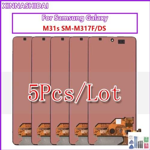 5PCS For Samsung Galaxy M30S Display Touch For Samsung M30S Screen Digitizer Panel Assembly Replacement 2019 M30S LCD