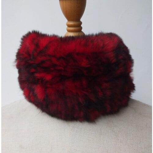 Real Rabbit Fur Scarf Winter Autumn New Arrival Genuine Fur Scarves Elastic Warm Soft Real Rabbit Fur Head Bands Women Bandana