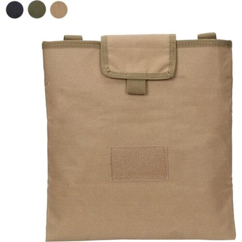 Tactical Molle Folding Dump Pouch Magazine Bag Mag Drop Pouch Ammo Drop Recovery Mag 1000D Nylon Storage Bag for Hunting