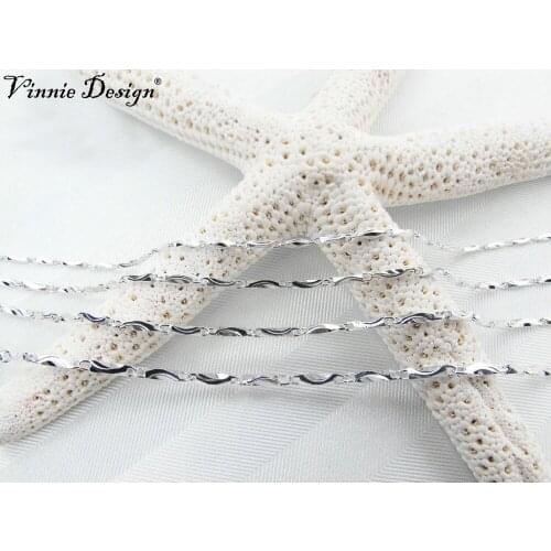 Vinnie Design Jewelry Top Quality Ingot Chain Necklaces Fine Jewelry for Women Men