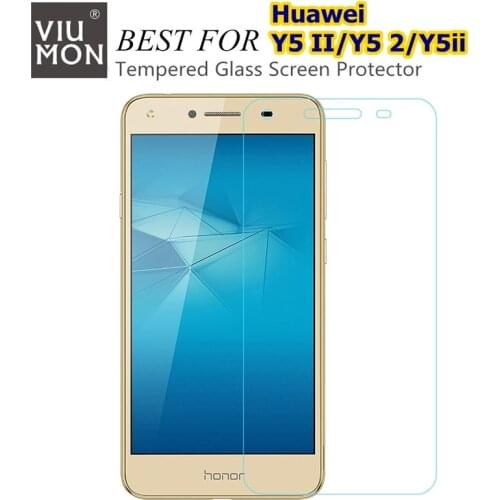 Premium Tempered Glass For Huawei Y5 2 / Y5 II / Y5 ii Screen Protector 5 Inch Front Screen Glass Protective Film Case Cover