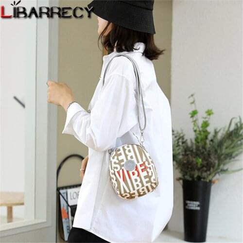 Floral Pattern Ladies Shoulder Bags New Fashion Women Messenger Bag High Quality Nylon Womens Multifunctional Bags Wallet Sac