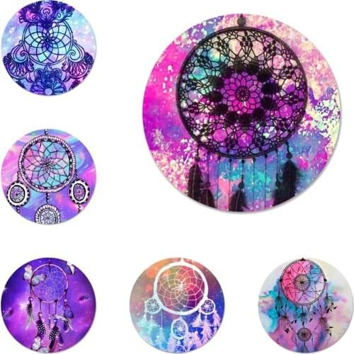 58mm watercolor dreamcatcher Icons Pins Badge Decoration Brooches Metal Badges For Clothes Backpack Decoration