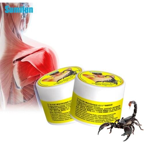 10g Sumifun Scorpion Venom Analgesic Ointment Arthritis Back Muscle Strain Joint Rheumatism Pain Relief Body Massage Plaster