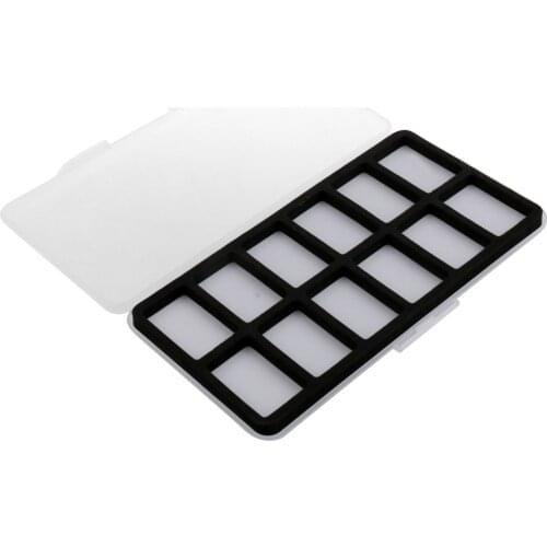 12 Compartments Super Slim Fly Fishing Box Foam Insert Flies Holder Case Lures Storage Fishing Tackles Box Pesca