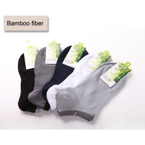 5pairs/lot Sale Men Socks Cool Summer Ankle Socks Casual Happy Socks Bamboo Fiber Boat Socks Meias calcetines