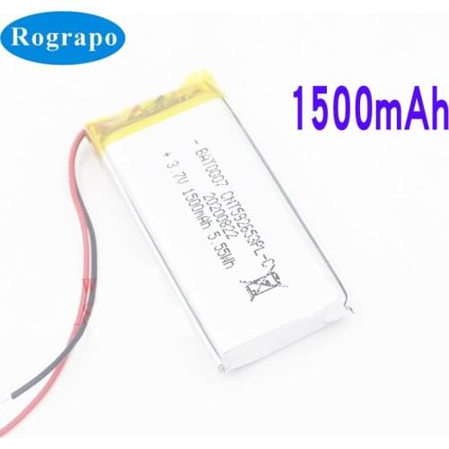 New Battery For JBL Cardo Packtalk Bluetooth Headset Helmet Accumulator 3.7V 1500mAh Replacement Batterie 2-wire