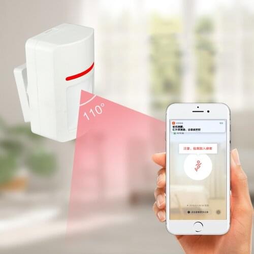 Tuya Smart Motion Sensor WiFi Wireless Security Alarm APP Control Home Security PIR Motion Detector Compatible with Alexa Google