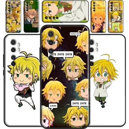 Chibi Meliodas Seven Deadly Sins Case For Xiaomi Mi 11 Lite Ultra 9 10 9T 10T Pro A3 POCO F3 F1 F2 M3 X3 Pro Bumper Cover