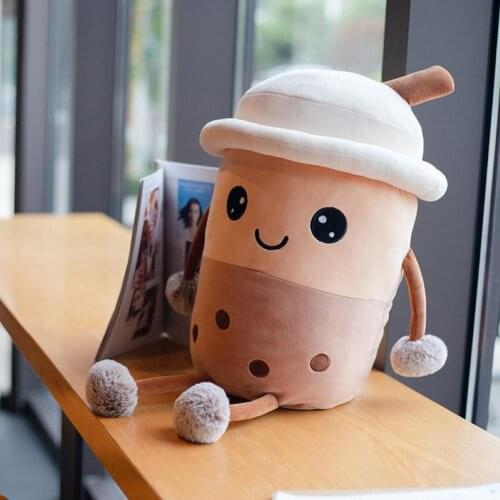 Kids Creative Bubble Tea Cup Shaped Plush Doll Stuffed Toy Girl Gift Home Decor