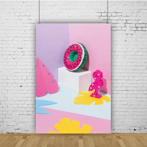 Fruit Backdrop Rose Red Watermelon Photography Background Celebration Newborn Holiday Photo Booth Studio Decor