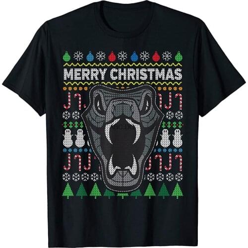 Snake Bite Ugly Xmas Viper Merry Christmas T-Shirt