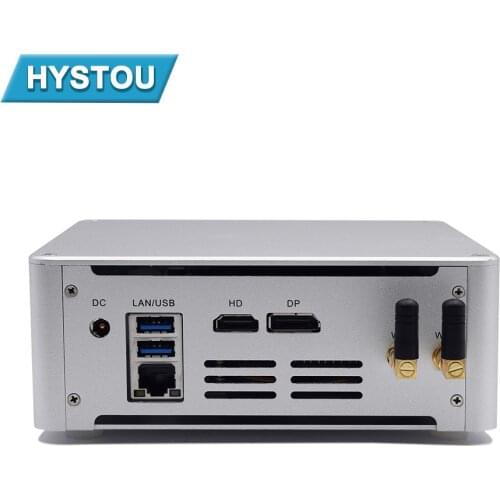 HYSTOU Mini Gaming PC Intel core i5 7300HQ i7 7820HK Type-C DP HDMI dual display Thin Client Tiny Micro Computador Linux windows