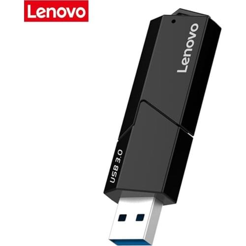 Lenovo D204 USB 3.0 Card Reader 2 in 1 SD TF Memory Card Adapter 5Gbps High Speed Card Reader Support 2TB for Computer PC Laptop