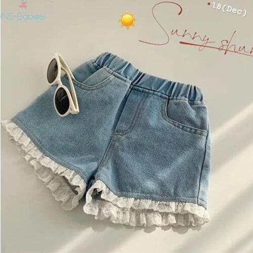 Summer Children Sweet Shorts for girls New fashion Baby Girl Jeans shorts Toddler Jeans for kids Comfortable girls clothes 2020
