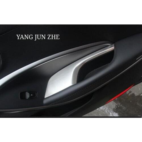 Left-hand drive Car Glass Lift Switch Panel Sequins Inner Armrest Armrest Decorative Frame For Hyundai Santa Fe IX45 2013-2016