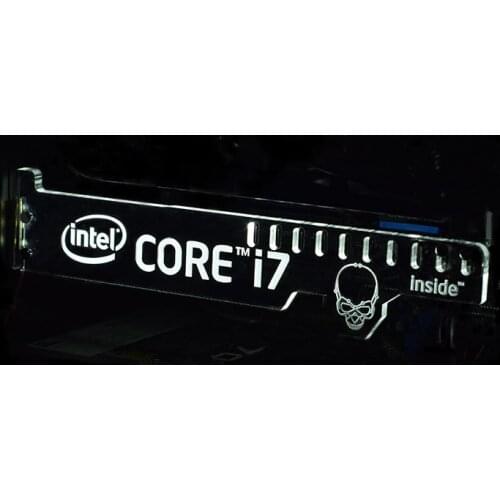 Newest White LED Extended Version For CORE i7 inside Luminous Computer Main Box Graphics Cards Support Frame Display Card HIS