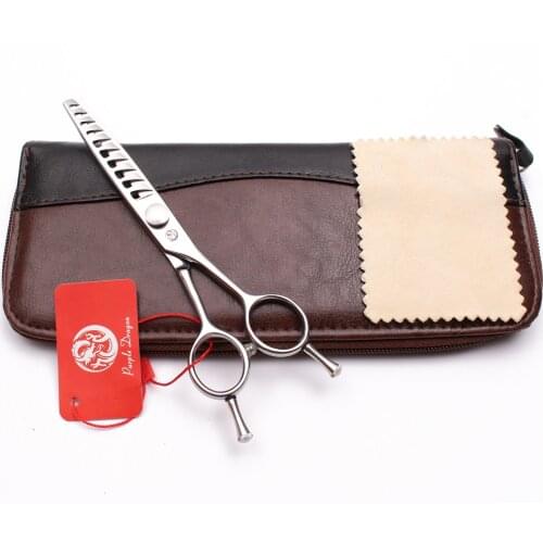 Professional Hairdressing Scissors 6.0" 17cm Purple Dragon 440C Thinning Scissors 10 Teeth 40% Thinning Rate Hair Scissors Z2006