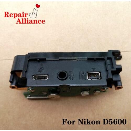Original USB MIC A/V OUT Cover with board Repair Part Replacement Unit For Nikon D5600 SLR