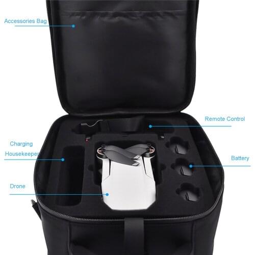 Portable Carrying Case for DJI Mavci Mini Drone & Accessories Large Capacity Shoulder Bag Shockproof Storage Bag