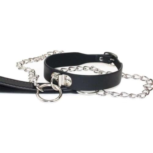 FX Sexy Leash Ring BDSM Collar Steel Chain Slave Bondage Toys Lover Role Play Erotic Posture Spreader,cosplay Juguetes Eroticos