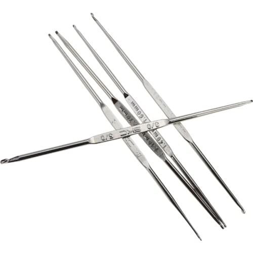 SKC Double-headed Crochet Knitting Crochet Metal Crochet Lace Blanket Embroidery Crochet Sweater Needle 5 Styles