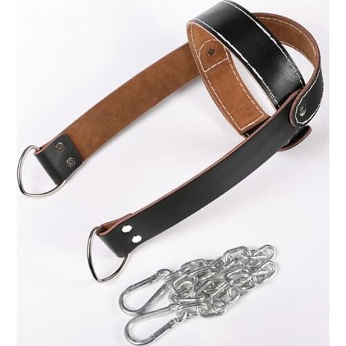 Head and Neck Cowhide Trainer Weight-bearing Strength Head And Neck Cap Muscle Strength Gym Fitness Training