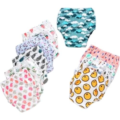 New Baby Diaphragm Waterproof Reusable Cotton Training Pant Infant Shorts Underwear Diaper Nappies Child Panties Nappy Gift