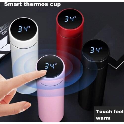Smart Insulation Cup Male and Female Student Portable Water Cup Creative Personalized Trend Mass Simple Temperature Tea Cup