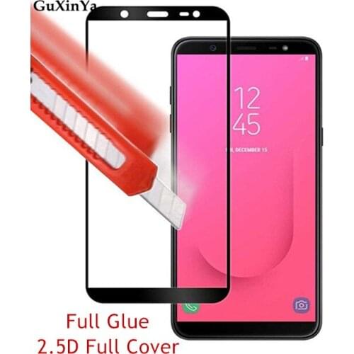 Screen Protector Glass For Samsung J6 2018 Full Glue Tempered Glass For Samsung Galaxy J6 2018 Full Cover Phone Glass J600G Film