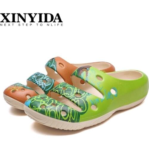 2021 Womens & Mens Summer YZY Slides Slip On Breathable Water Beach Sandals Lightweight Cool Unisex Slippers Plus Size 35-46