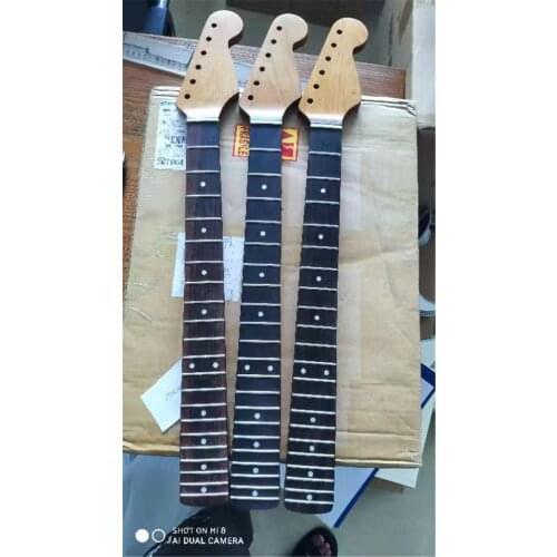 1piece Good Canadian baked maple vintage electric guitar neck 21 frets black wood fingerboard