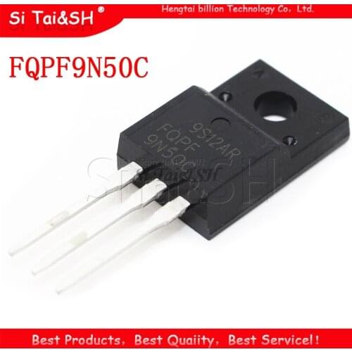 10PCS FQPF9N50C TO-220F 9N50C 9N50 TO220F FQPF9N50 new MOS FET transistor