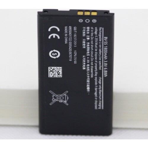 10pcs/lot BV-5S Mobile Phone Battery For Nokia X2 X2D X2DS RM-1013 1800mAh Internal Rechargeable Phone Li-ion Battery