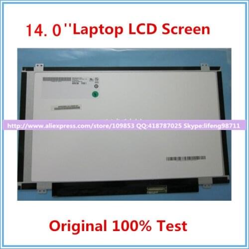 14'slim LED SCREEN LP140WH2 LTN140AT20 LTN140AT28 N140B6-L06 B140XW02 V.1 B140XW03 V.1 LTN140AT08 LTN140AT11 laptop screen