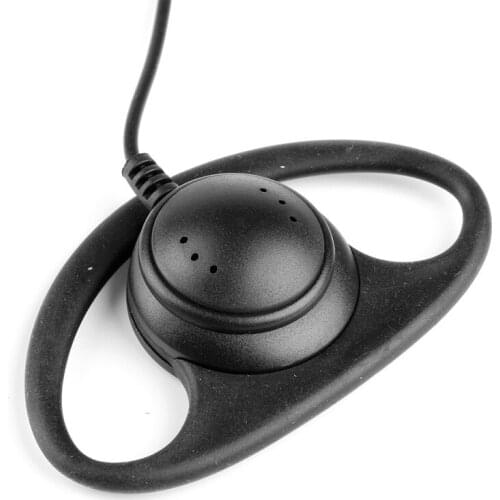 3.5mm D-Shape Jack Listen Only Earpiece Headset For Two Way Radios Walkie Radio X5QC