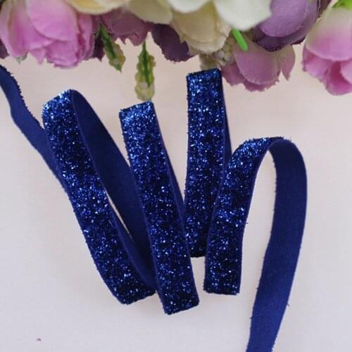 3/8" frosted glitter elastic 7B-4A for accessaries, 250yards/roll