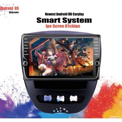 9'' IPS Screen Android 10 For Toyota Aygo For Citroen C1 2005-2014 GPS Navi Multimedia Player 4G Lte Wifi Tape Recorder HU PC